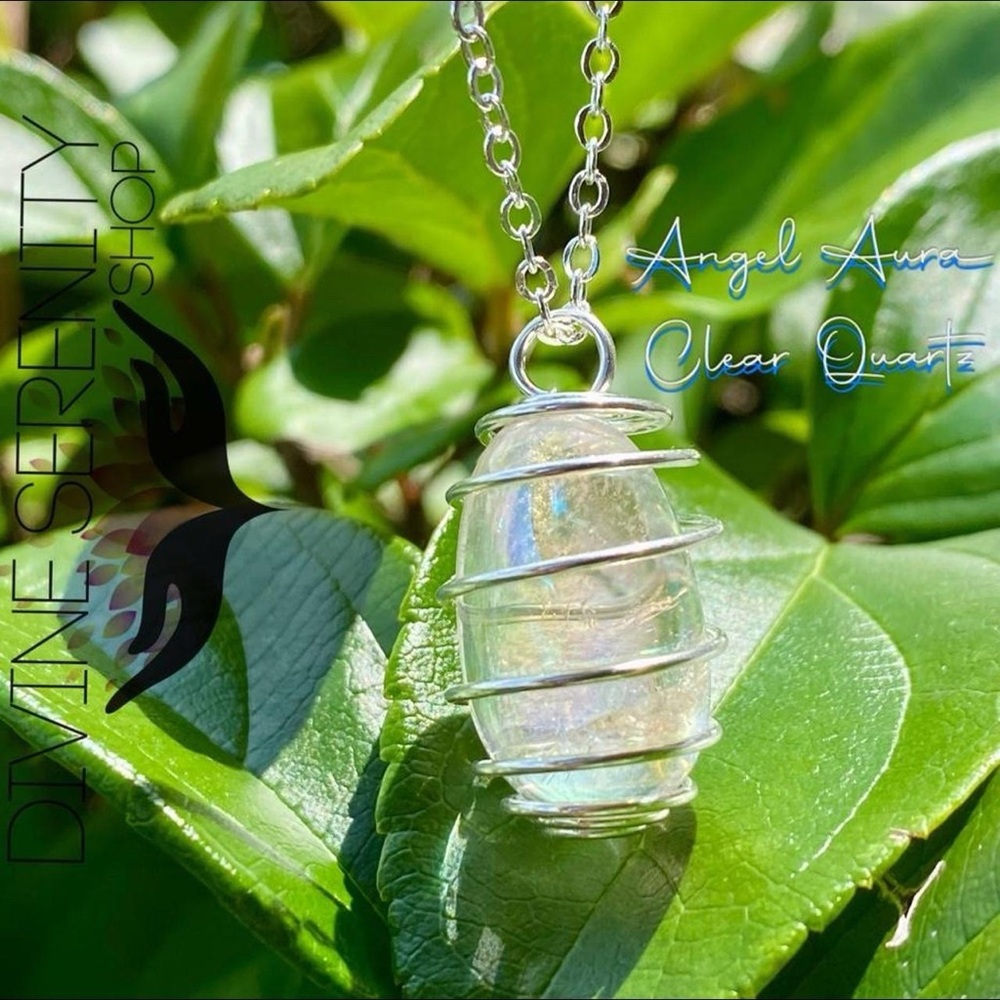 Angel Aura Crystal Cage Necklace